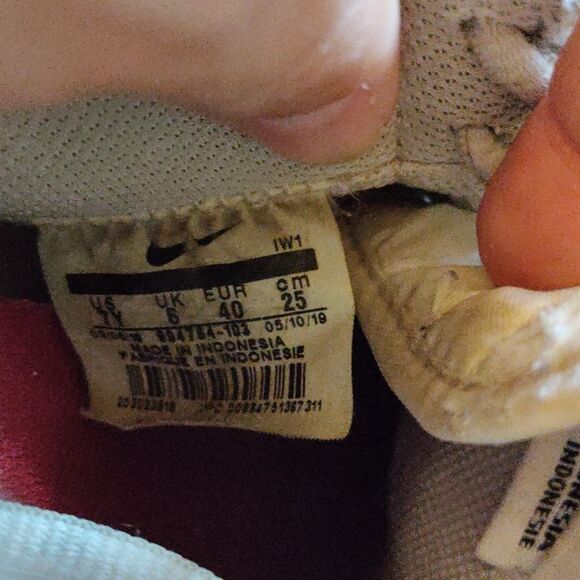 Nike Cortez Sneakers 7Y White Red Blue Retro Unisex - Picture 10 of 12